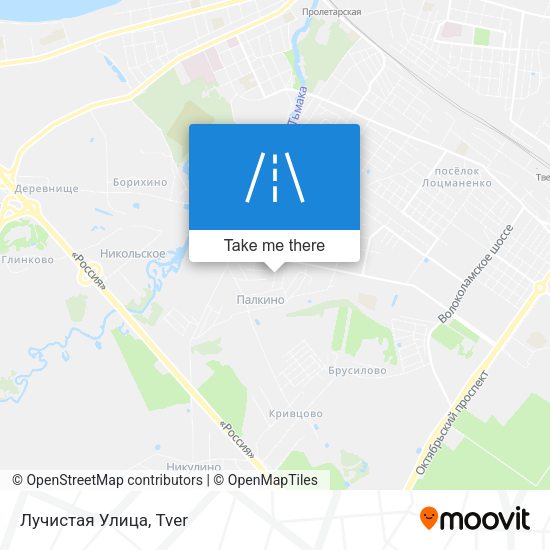 Лучистая Улица map