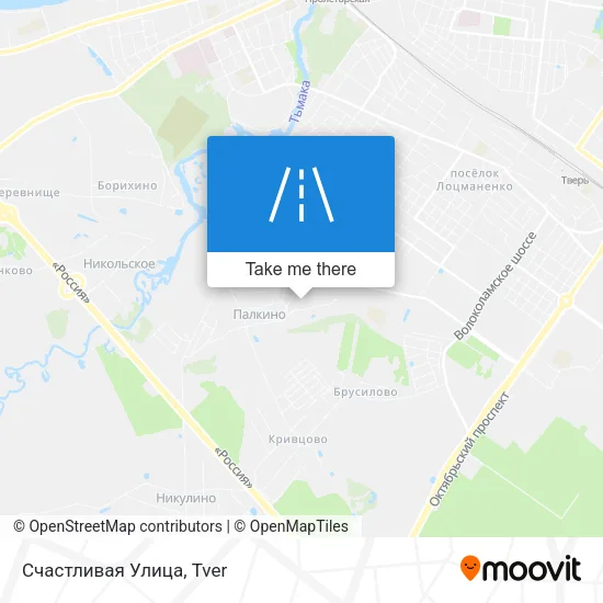Счастливая Улица map