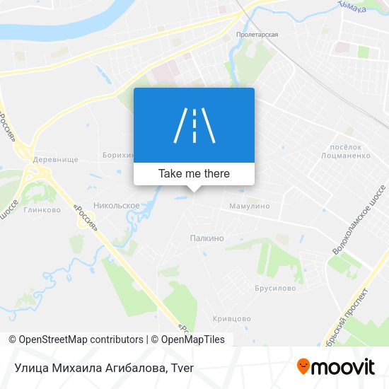 Улица Михаила Агибалова map