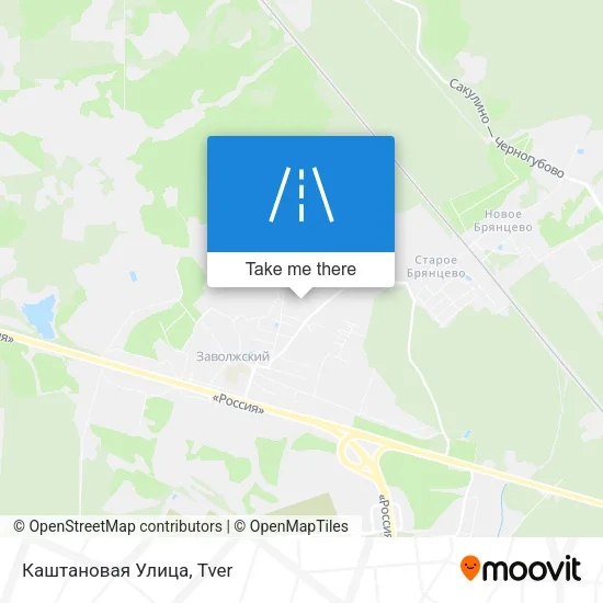 Каштановая Улица map