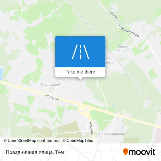 Праздничная Улица map