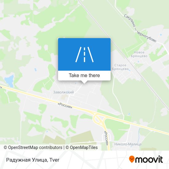 Радужная Улица map