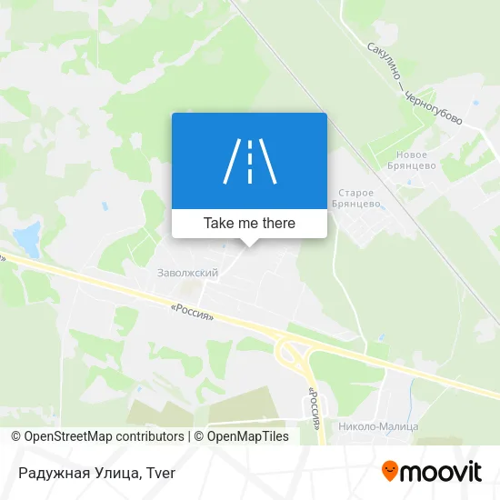 Радужная Улица map