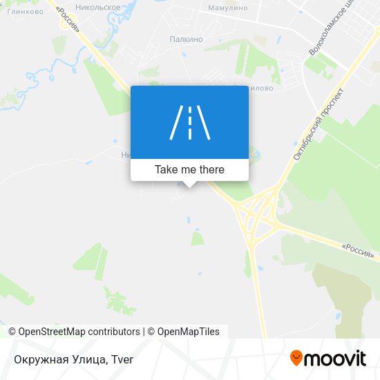 Окружная Улица map