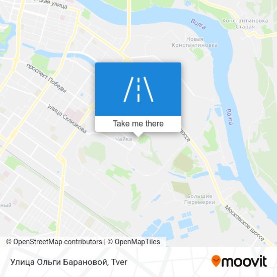 Улица Ольги Барановой map