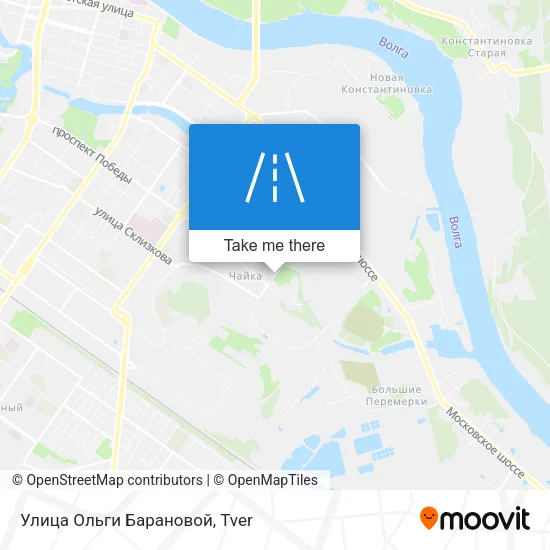 Улица Ольги Барановой map