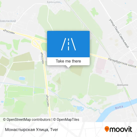Монастырская Улица map