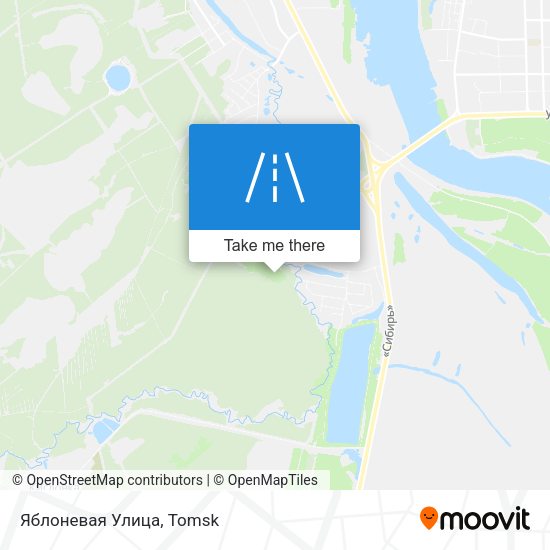 Яблоневая Улица map