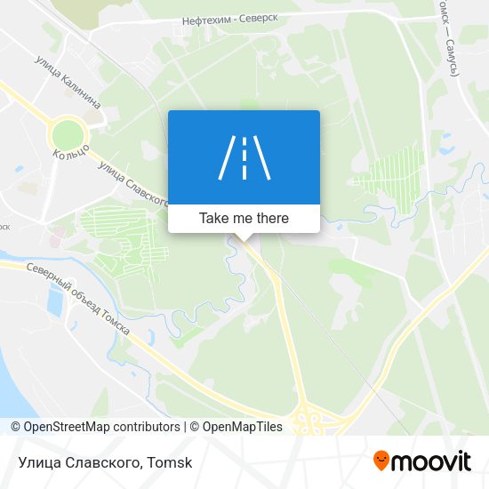Улица Славского map