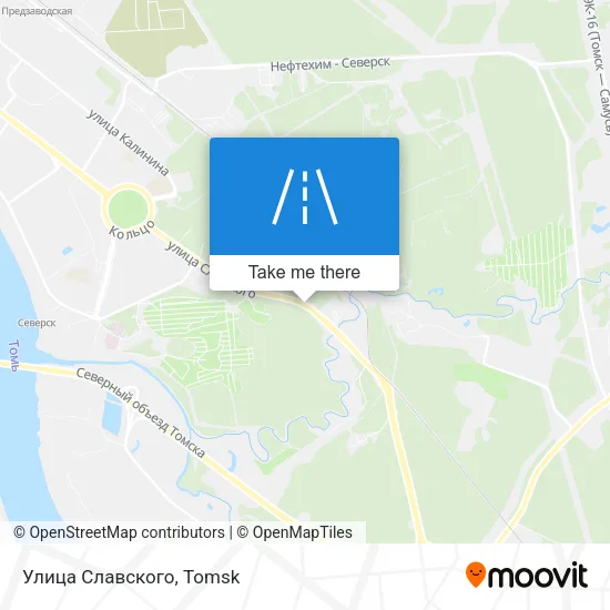 Улица Славского map
