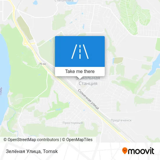 Зелёная Улица map