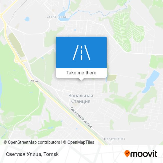 Светлая Улица map