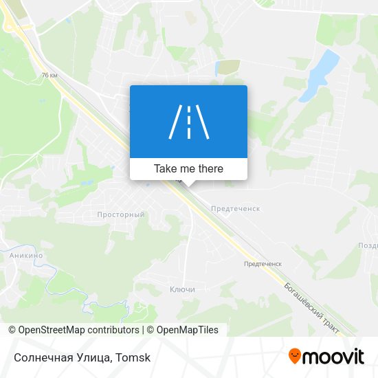 Солнечная Улица map