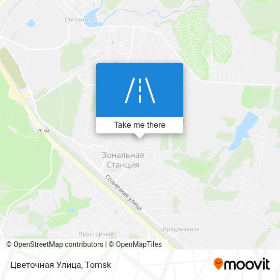 Цветочная Улица map