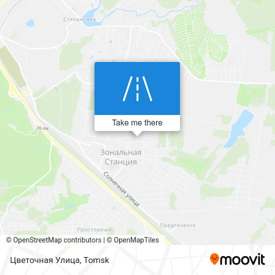 Цветочная Улица map