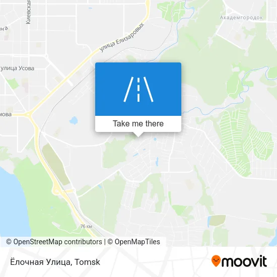 Ёлочная Улица map