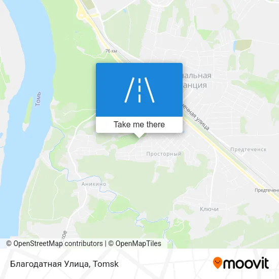 Благодатная Улица map