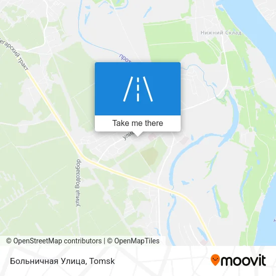 Больничная Улица map