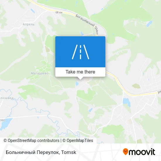 Больничный Переулок map