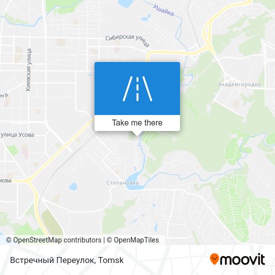 Встречный Переулок map