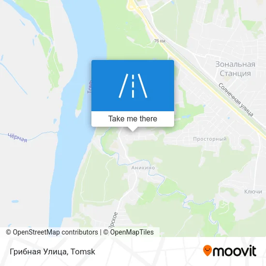 Грибная Улица map