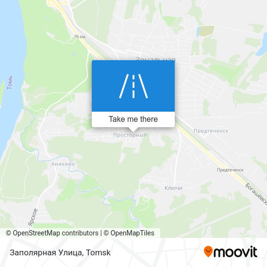 Заполярная Улица map