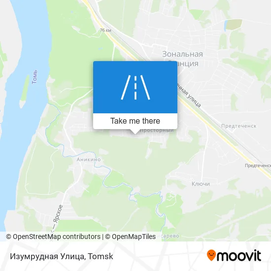 Изумрудная Улица map