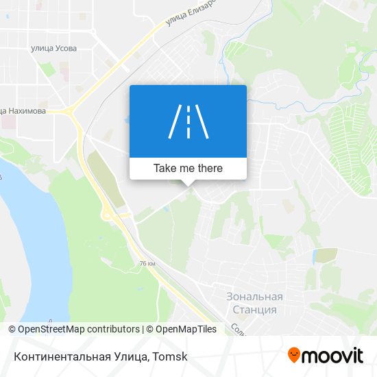 Континентальная Улица map