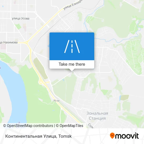 Континентальная Улица map
