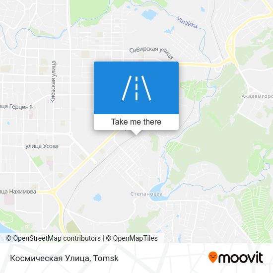 Космическая Улица map