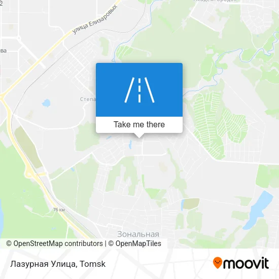 Лазурная Улица map
