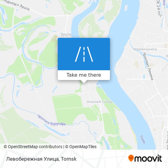 Левобережная Улица map