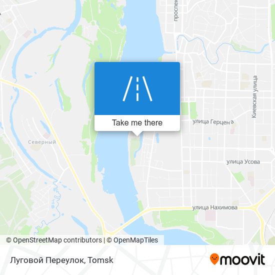 Луговой Переулок map