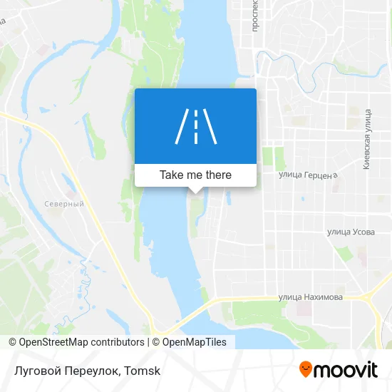 Луговой Переулок map