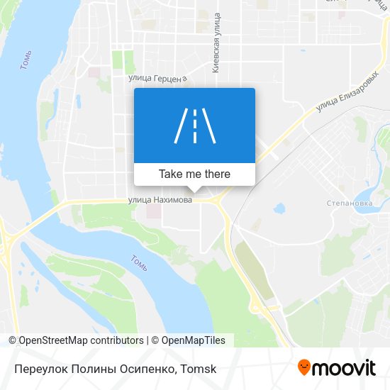 Переулок Полины Осипенко map