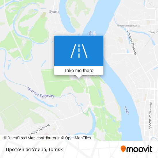 Проточная Улица map