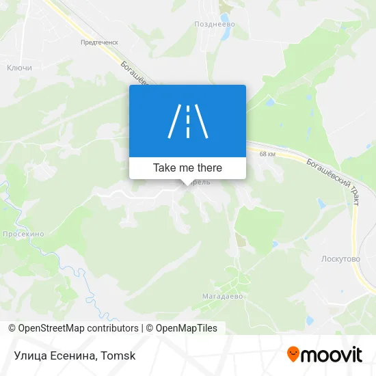 Улица Есенина map