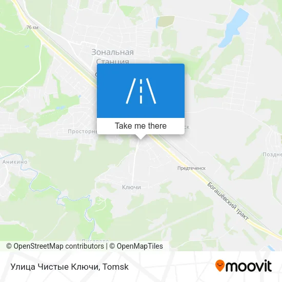 Улица Чистые Ключи map