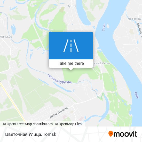 Цветочная Улица map