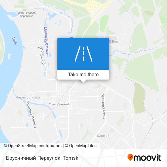 Брусничный Переулок map
