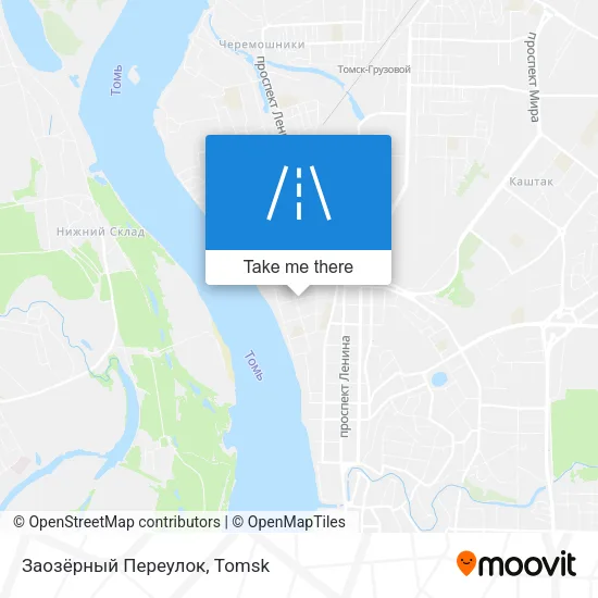 Заозёрный Переулок map