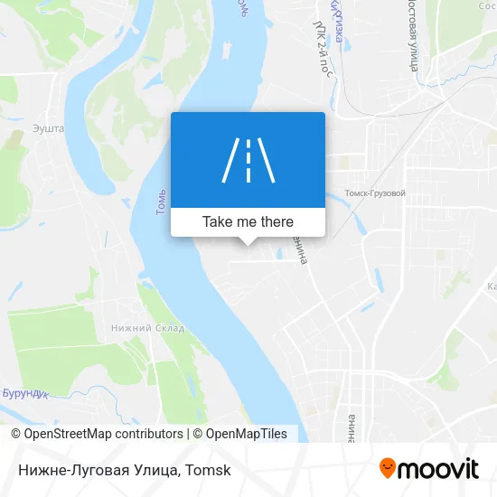 Нижне-Луговая Улица map