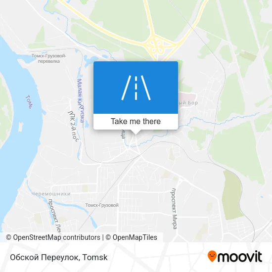 Обской Переулок map