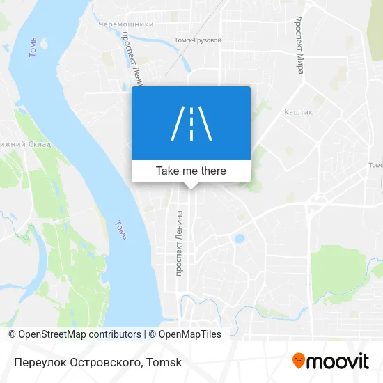 Переулок Островского map