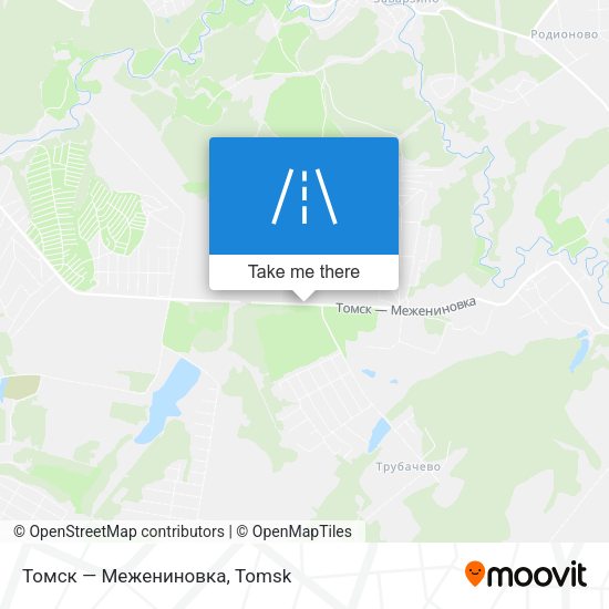 Томск — Межениновка map