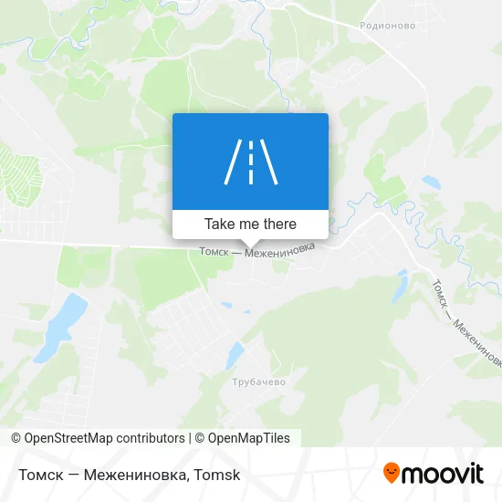 Томск — Межениновка map