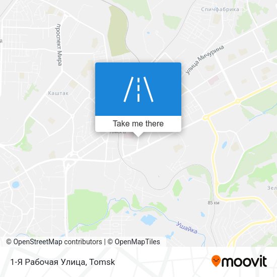 1-Я Рабочая Улица map