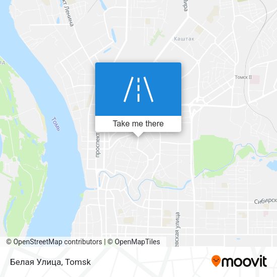 Белая Улица map