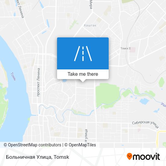 Больничная Улица map