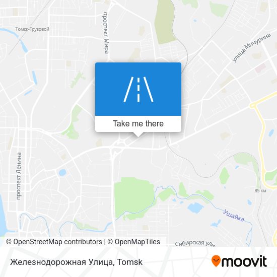 Железнодорожная Улица map
